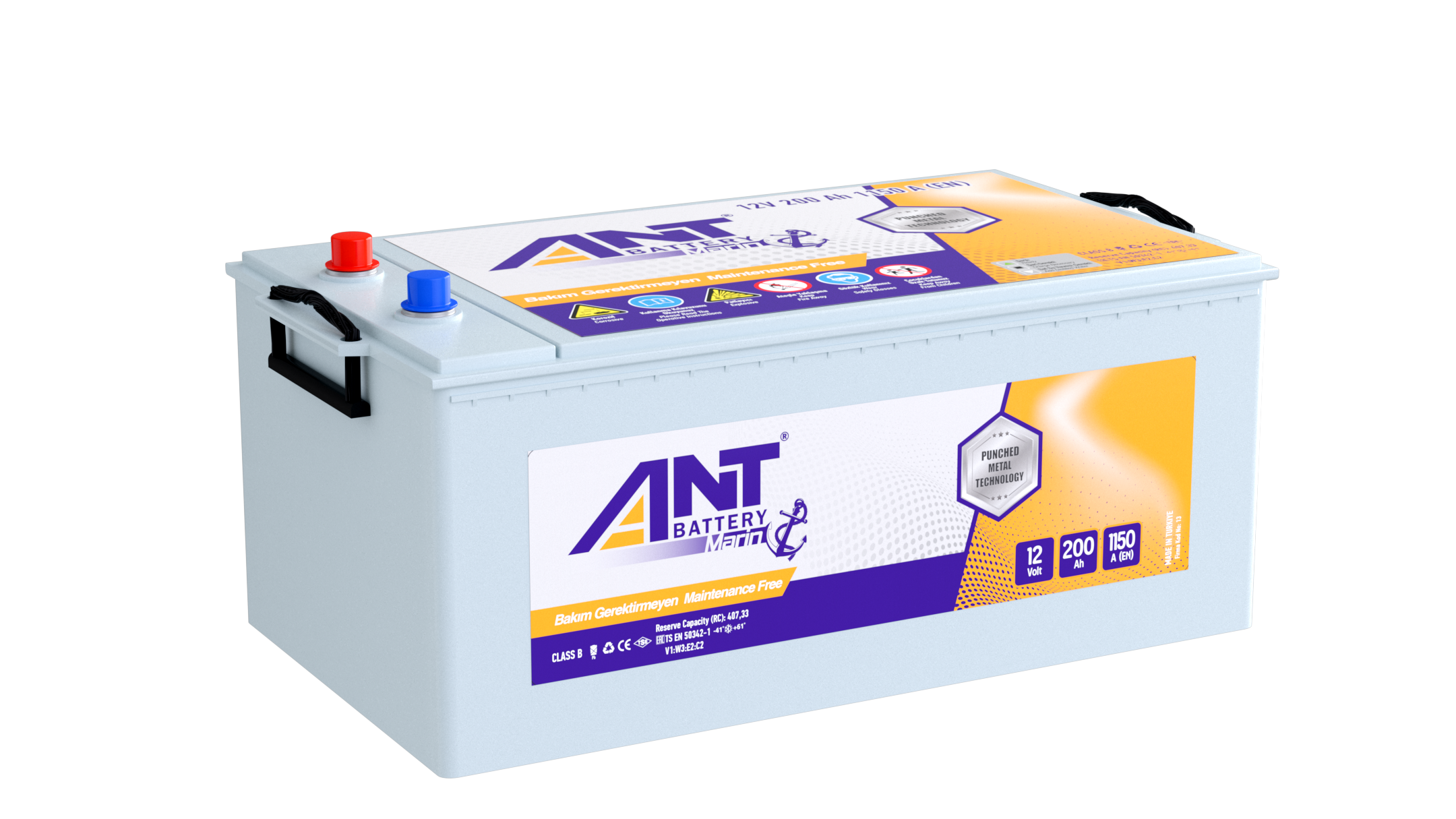 Ant Akü Marin 12 V 200 AH