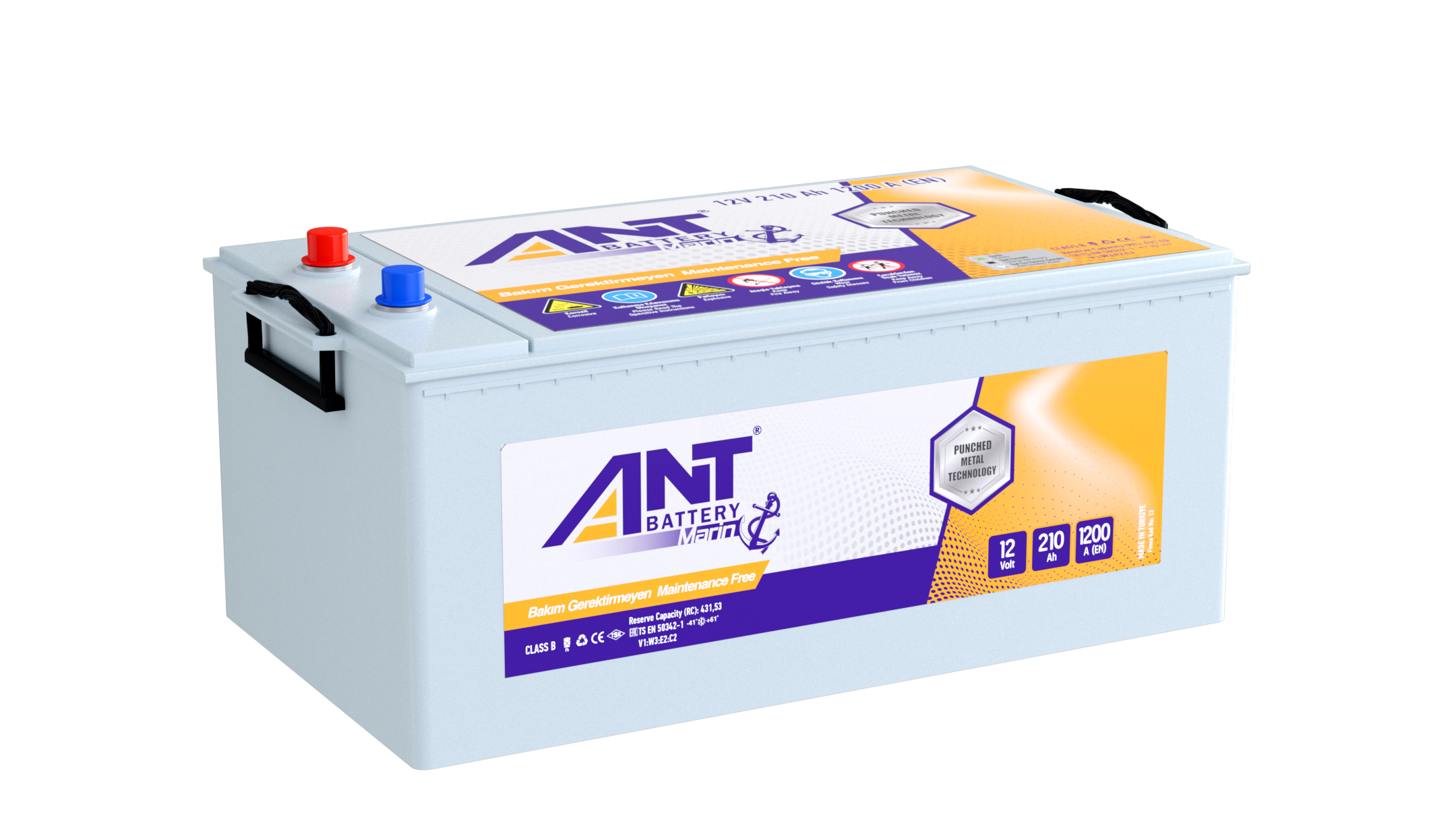 Ant Akü Marin 12 V 210 AH