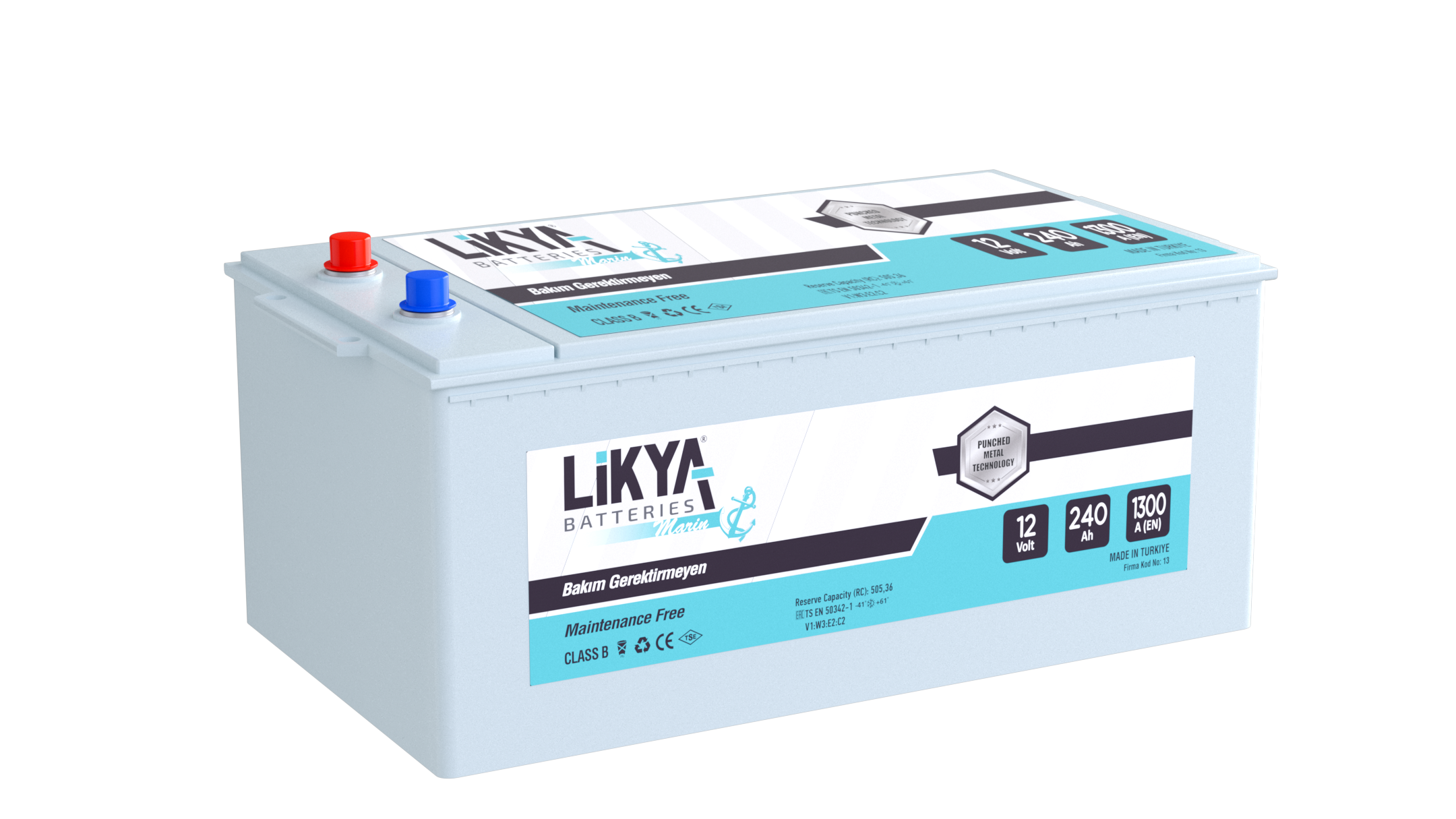 Likya Akü Marin 12 V 240 Ah