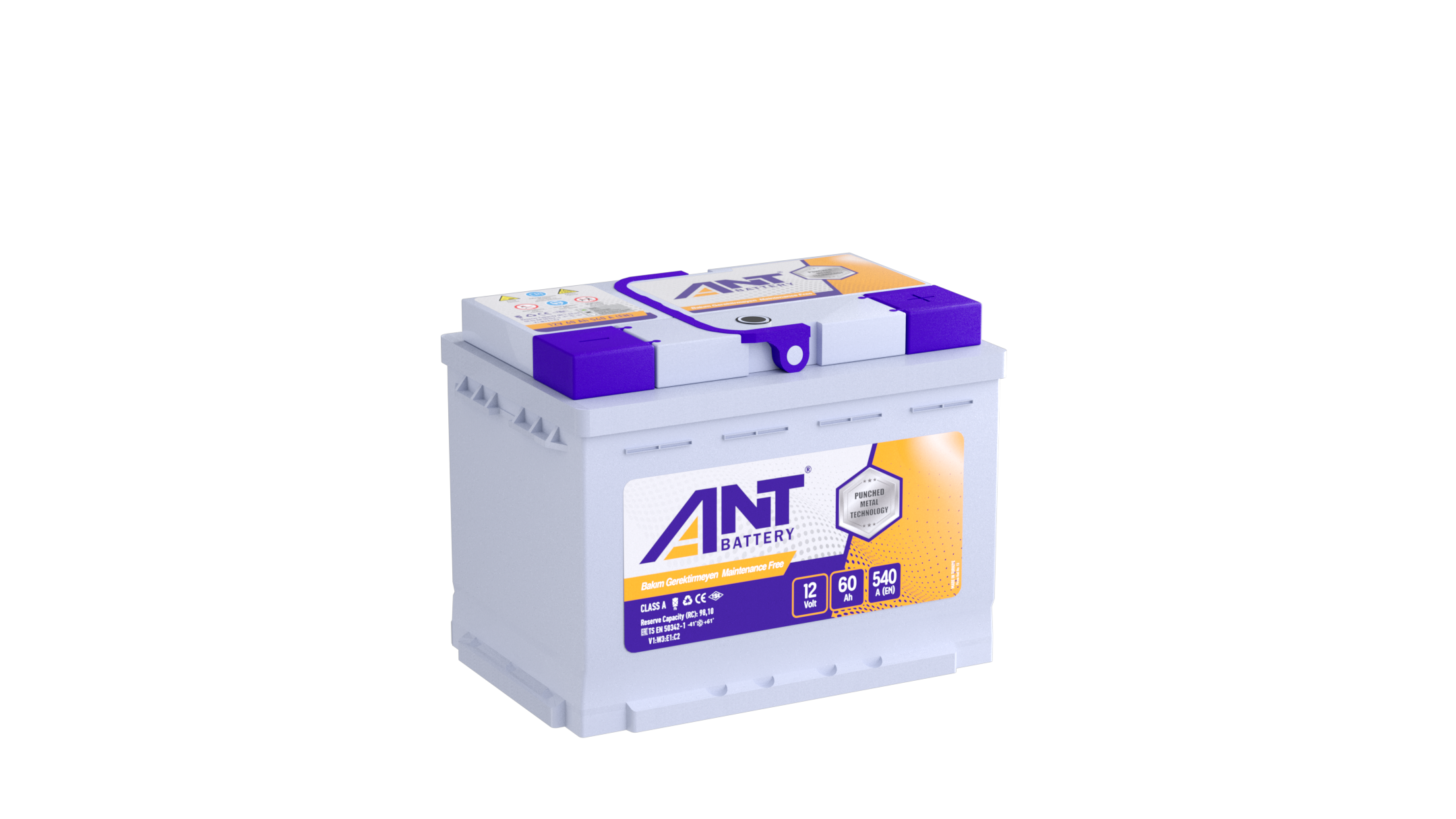 Ant Akü 12V 60 Ah (alçak)