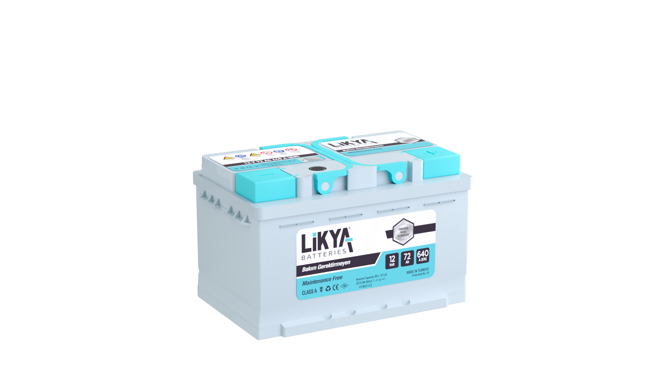 Likya Akü 12V 72 Ah (alçak)