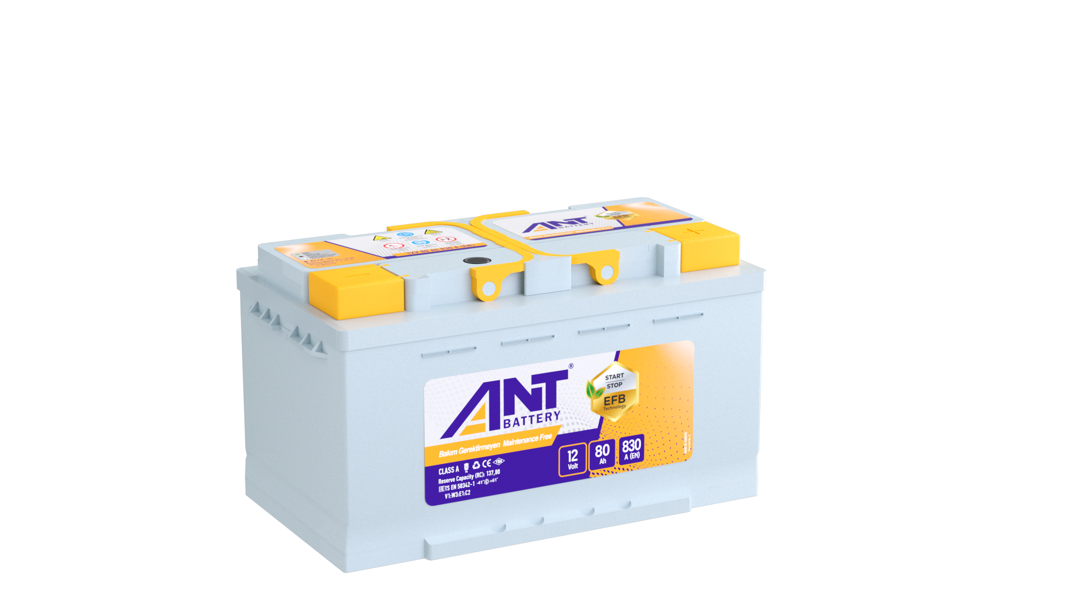 Ant Akü 12V 80 Ah