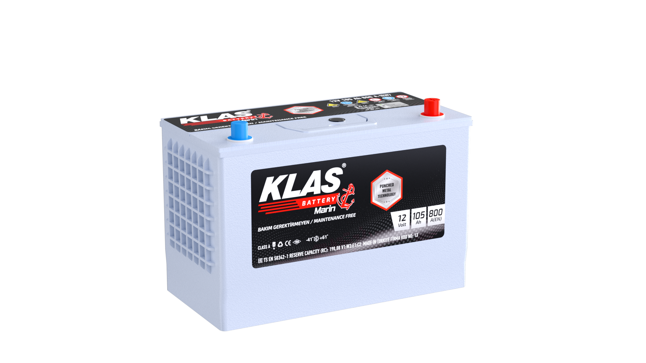 Klas Akü Marin 12 V 105 Ah
